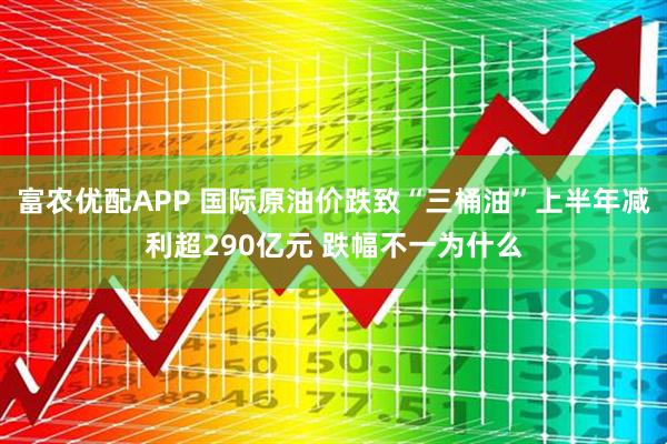 富农优配APP 国际原油价跌致“三桶油”上半年减利超290亿元 跌幅不一为什么