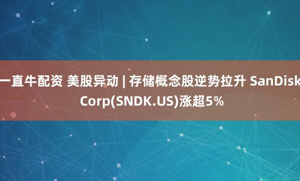 一直牛配资 美股异动 | 存储概念股逆势拉升 SanDisk Corp(SNDK.US)涨超5%