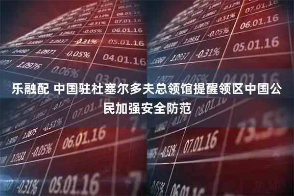 乐融配 中国驻杜塞尔多夫总领馆提醒领区中国公民加强安全防范
